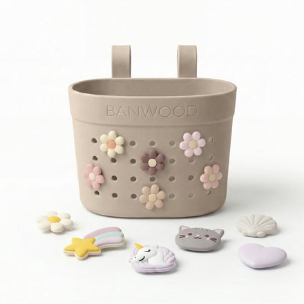 Banwood Fietsmandje Pin & Ride | Sand