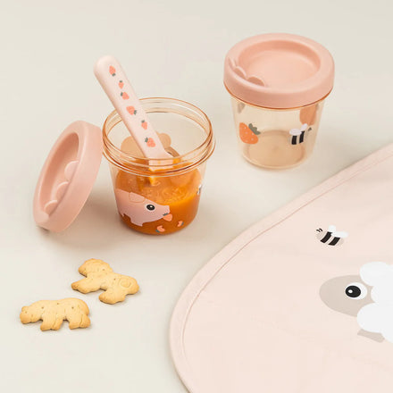 Done By Deer Babyvoeding Bewaarpotjes 2ST Tiny Farm Powder