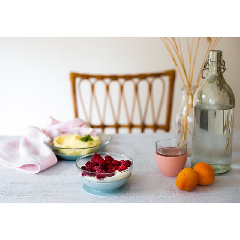 Béaba Glazen Maaltijdset met Zuignappen | Eucalyptus, productfoto