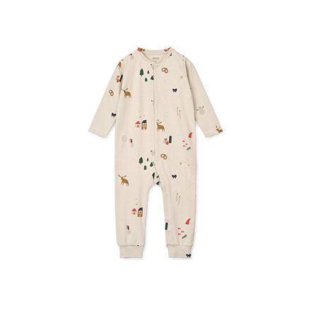 Liewood Birk Printed Pyjamas Jumpsuit | Holiday / Sandy