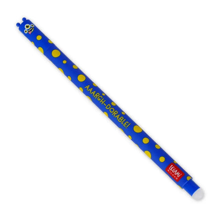 Legami Uitwisbare Erasable Gelpen Monster 0,7 mm | Blauwe Inkt