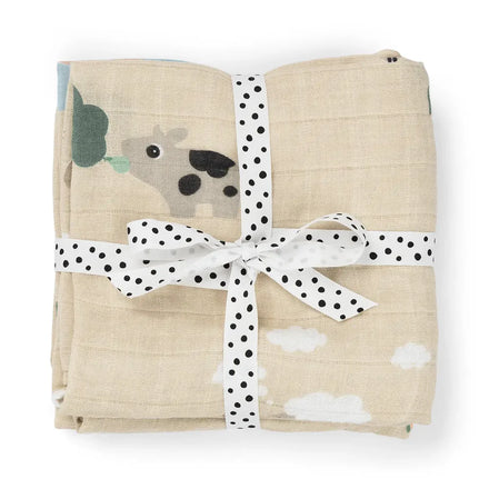 Done By Deer Hydrofiele Doeken 2ST Tiny Farm Sand