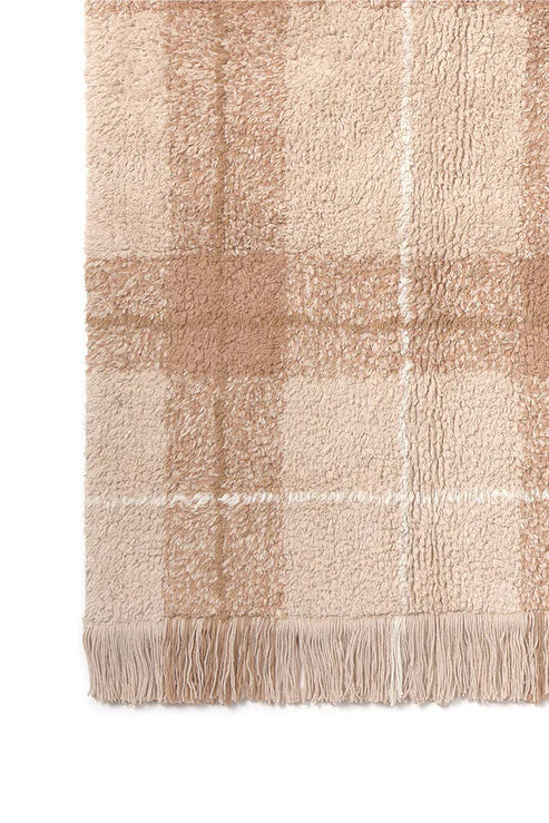 Lorena Canals Machinewasbaar Tapijt 90x120 cm | Tartan Rose