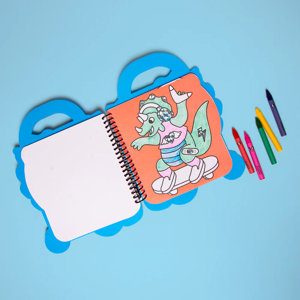 Omy Super Kleur- & Stickerboek | Dino