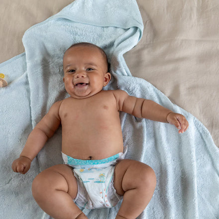 Timboo Badcape Bamboo 74x74cm | Riviera Blue