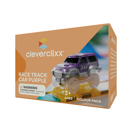 Cleverclixx Race Track Car Purple | 1 Stuk