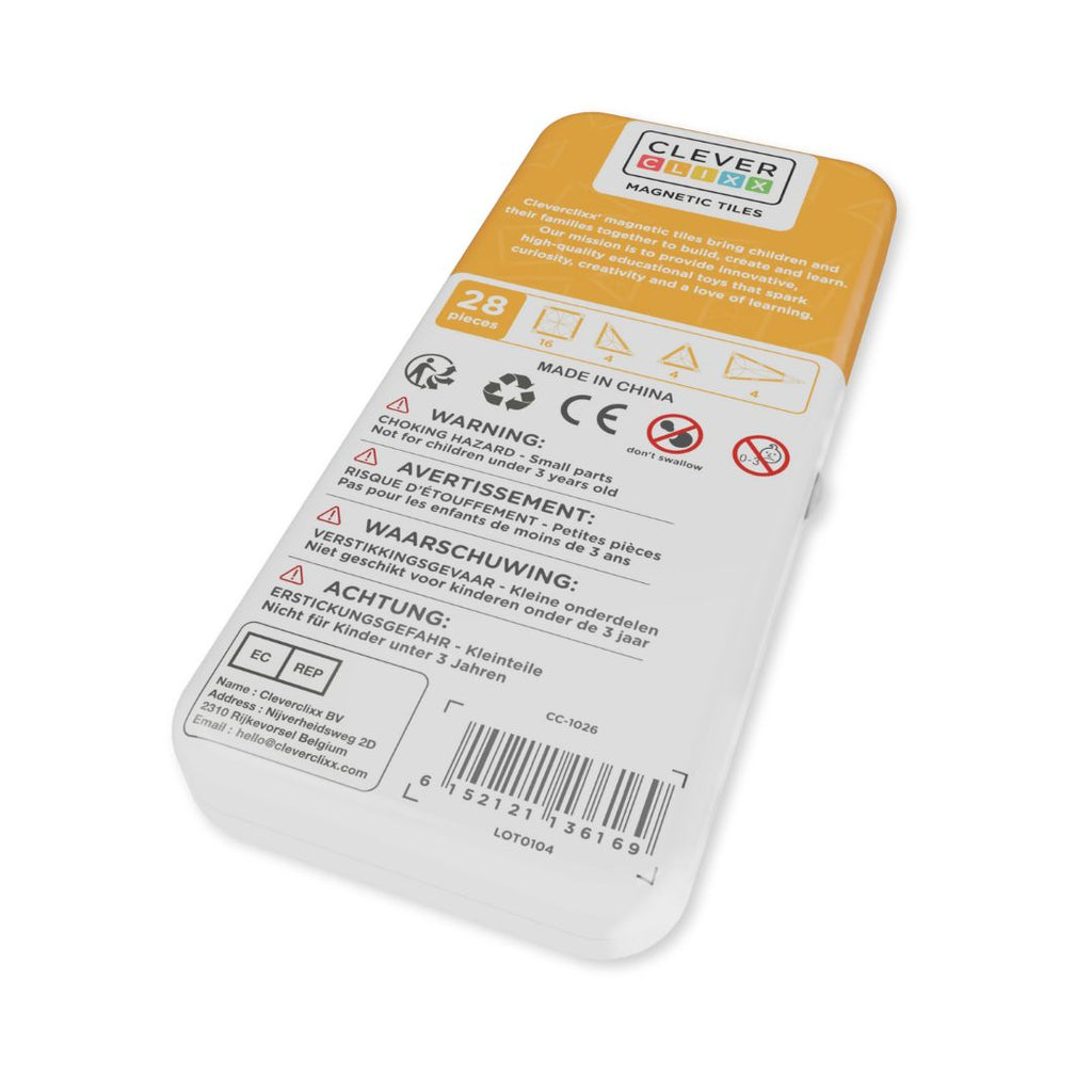 Cleverclixx Mini Tiles Pack Intense | 28 Stuks