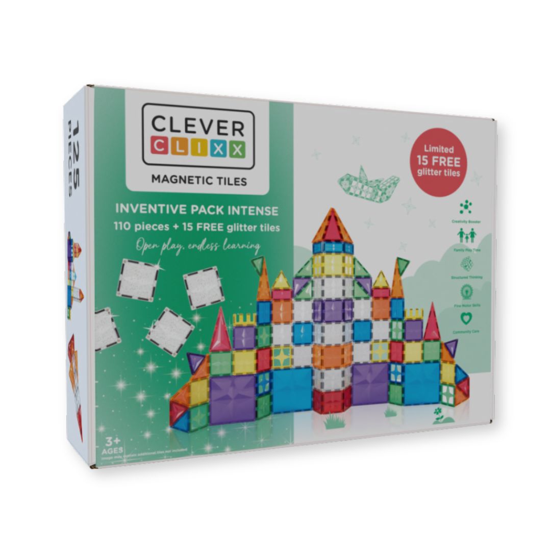 Cleverclixx Inventive Pack Intense | 110 Stuks + 15 GRATIS Glittertegels - Niet op draft zetten! Gereserveerd op lijsten