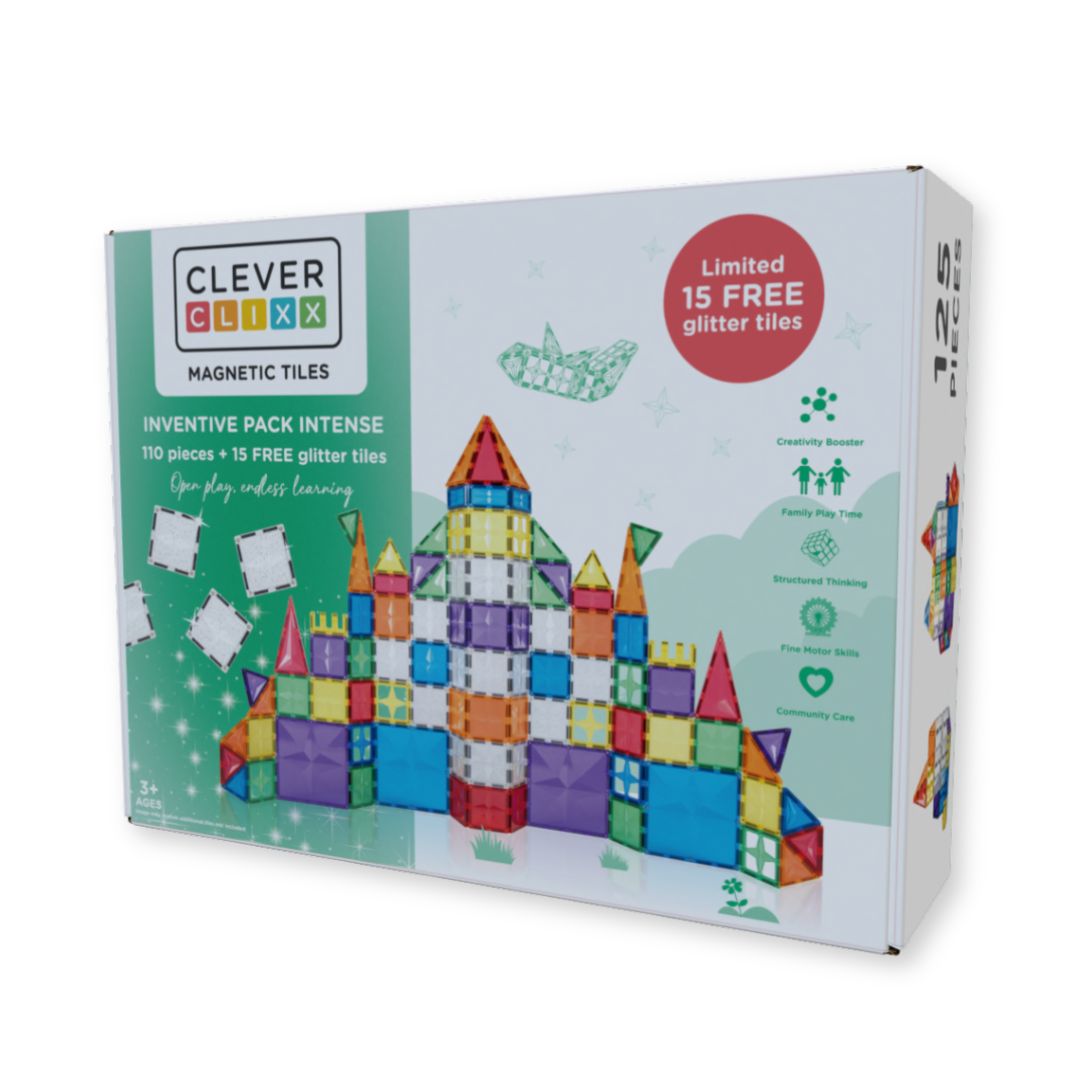 Cleverclixx Inventive Pack Intense | 110 Stuks + 15 GRATIS Glittertegels - Niet op draft zetten! Gereserveerd op lijsten