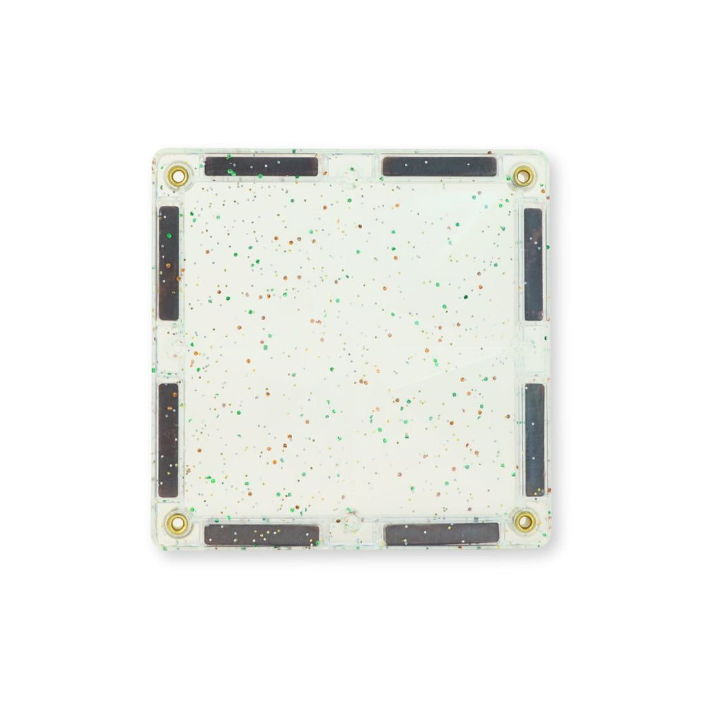 Cleverclixx Glitter Tiles Pack Transparent / Pink | 16 stuks