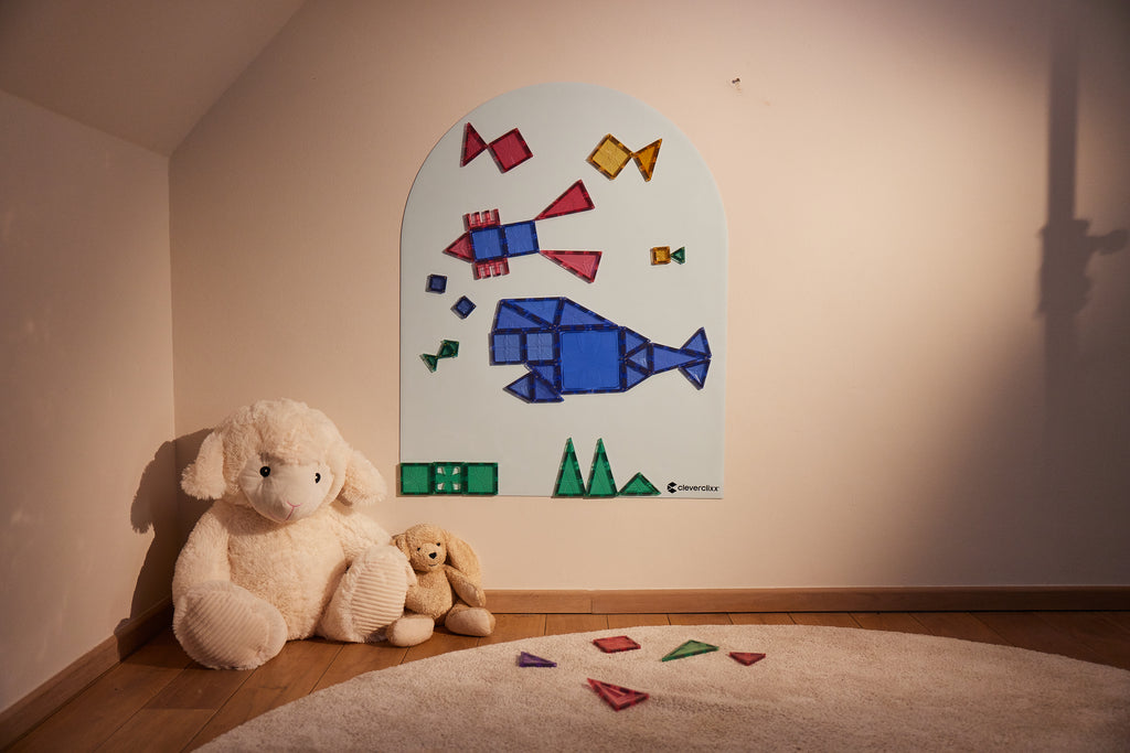 Cleverclixx Magnetische Muursticker 95x75cm | Clever Blue