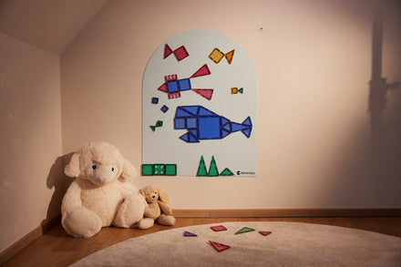 Cleverclixx Magnetische Muursticker 95x75cm | Clever Blue