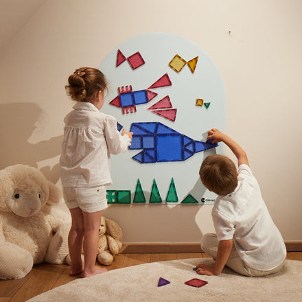 Cleverclixx Magnetische Muursticker 95x75cm | Clever Blue