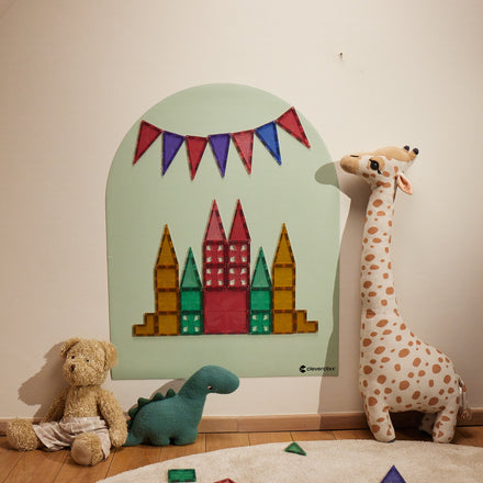 Cleverclixx Magnetische Muursticker 95x75cm | Soft Olive