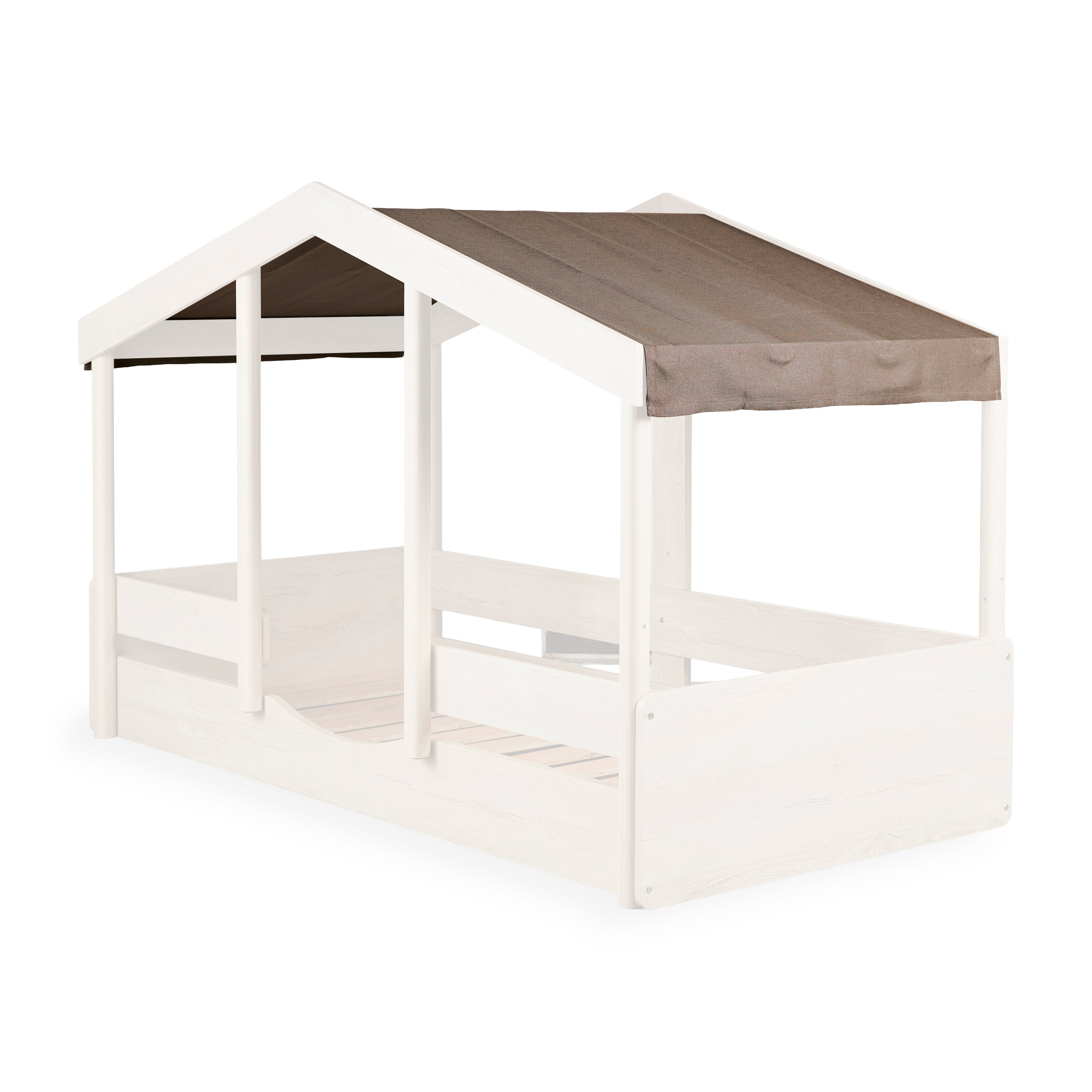 Quax Bedhuisje Montessori 90x200 Textiel Dak | Chocolat Levering W19