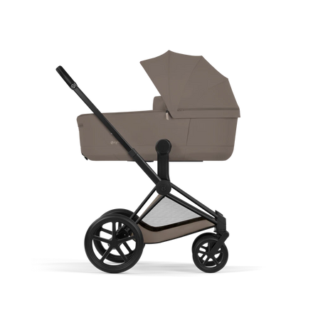 CYBEX Priam incl. Foldable Carry Cot | Coconut Brown (Matt Black Frame)
