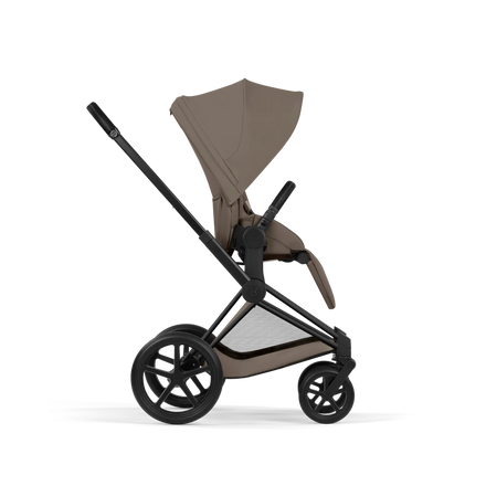 CYBEX Priam incl. Foldable Carry Cot | Coconut Brown (Matt Black Frame)