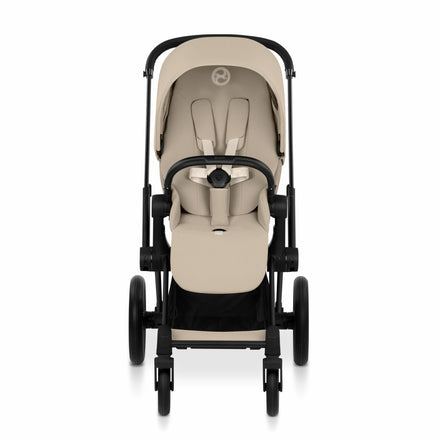 CYBEX Buggy Priam Comfort Matt Black incl. Foldable Carry Cot Cozy Beige
