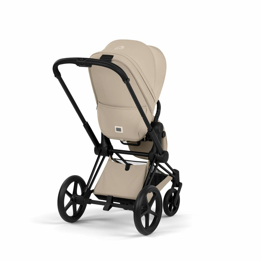 CYBEX Buggy Priam Comfort Matt Black incl. Foldable Carry Cot Cozy Beige