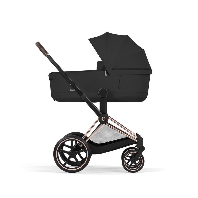 CYBEX Buggy Priam Comfort Rosegold incl. Foldable Carry Cot Sepia Black