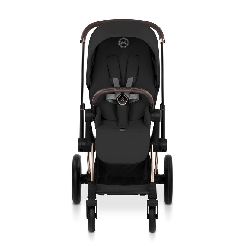 CYBEX Buggy Priam Comfort Rosegold incl. Foldable Carry Cot Sepia Black