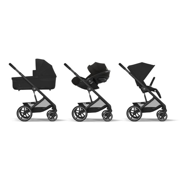 CYBEX Gold Kinderwagen Balios S Lux, Ergonomische Ligpositie, Éénhandig Gordelsysteem, Vanaf De Geboorte Tot 22 Kg (Ongeveer 4 Jaar), Stone Grey