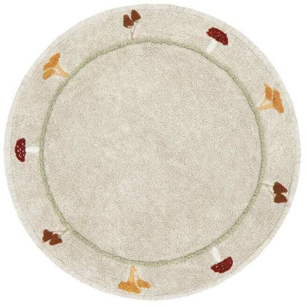 * Lorena Canals Machinewasbaar Tapijt Rond Rug Ø140cm | Chanterelle