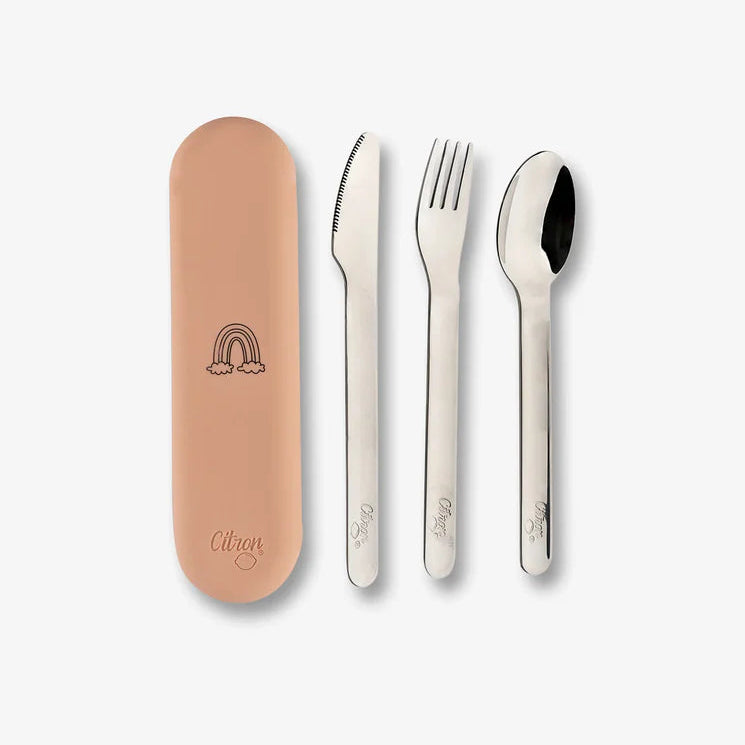 Citron Bestekset Silicone | Blush Pink