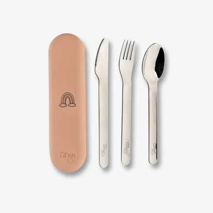 Citron Bestekset Silicone | Blush Pink