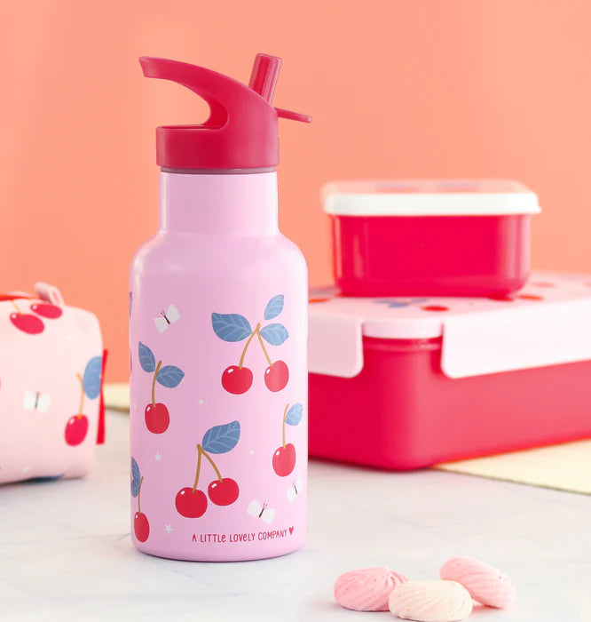 A Little Lovely Company Stainless Steel Drinkfles | Kersen