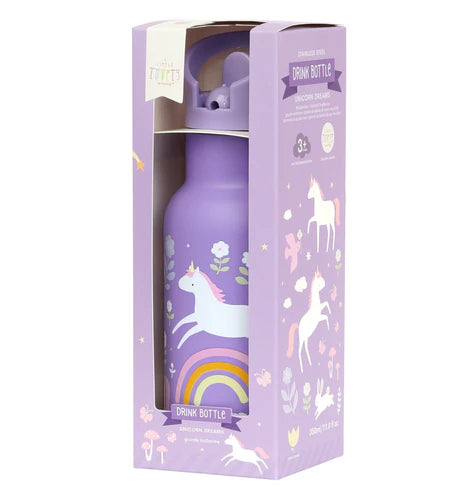 A Little Lovely Company Stainless Steel Drinkfles | Unicorn Dreams