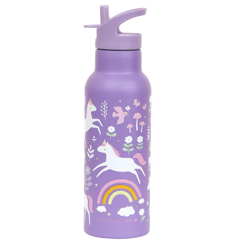 A Little Lovely Company Stainless Steel XL Drinkfles | Unicorn Dreams