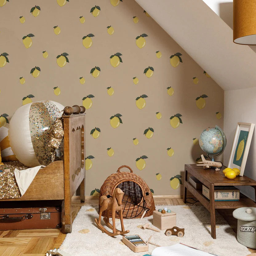 Dekornik Behang Little Lemons Beige