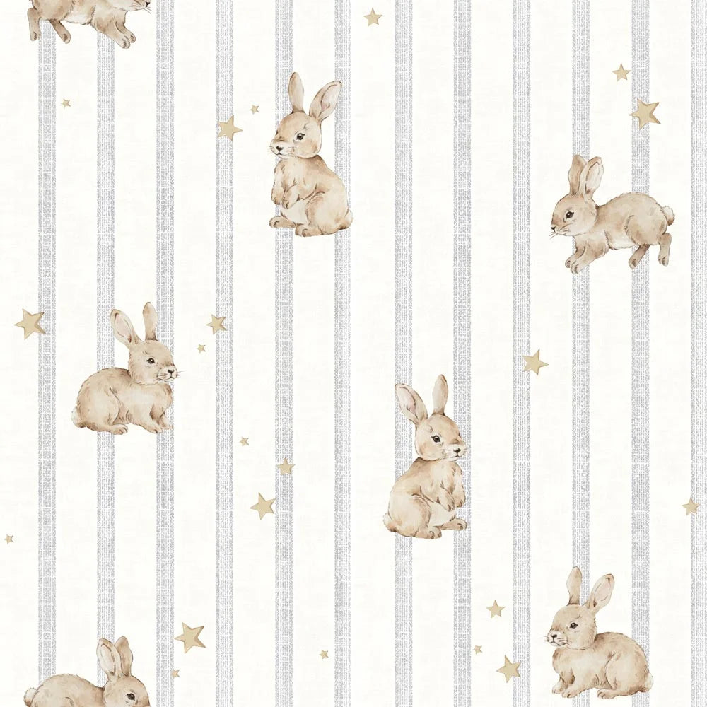 Dekornik Behang Rabbit Stars