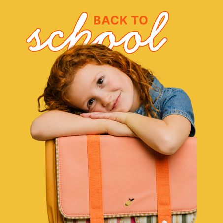 Back-to-school producten voor kinderen in de kleuterschool en lagere school