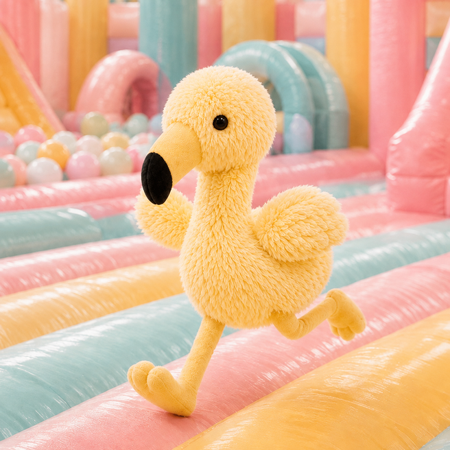 TICKET 🥳 Exclusief kinderfeest De Gele Flamingo @Airworld 2026