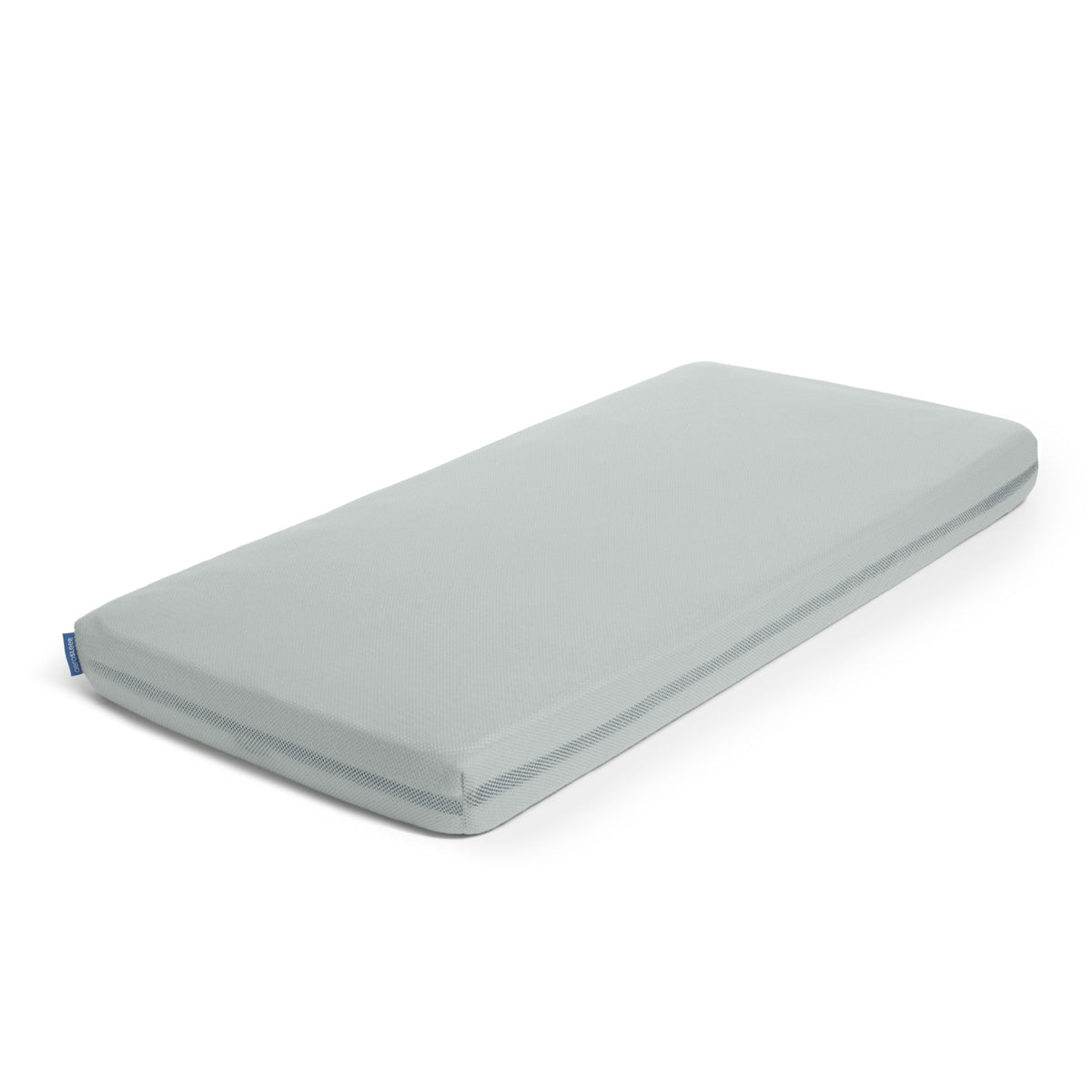 Aerosleep hoeslaken stone rond een matras, op witte achtergrond