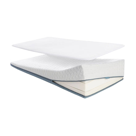 Aerosleep Premium matraspakket anti-reflux, matrasbeschermer en matraslagen opgetild