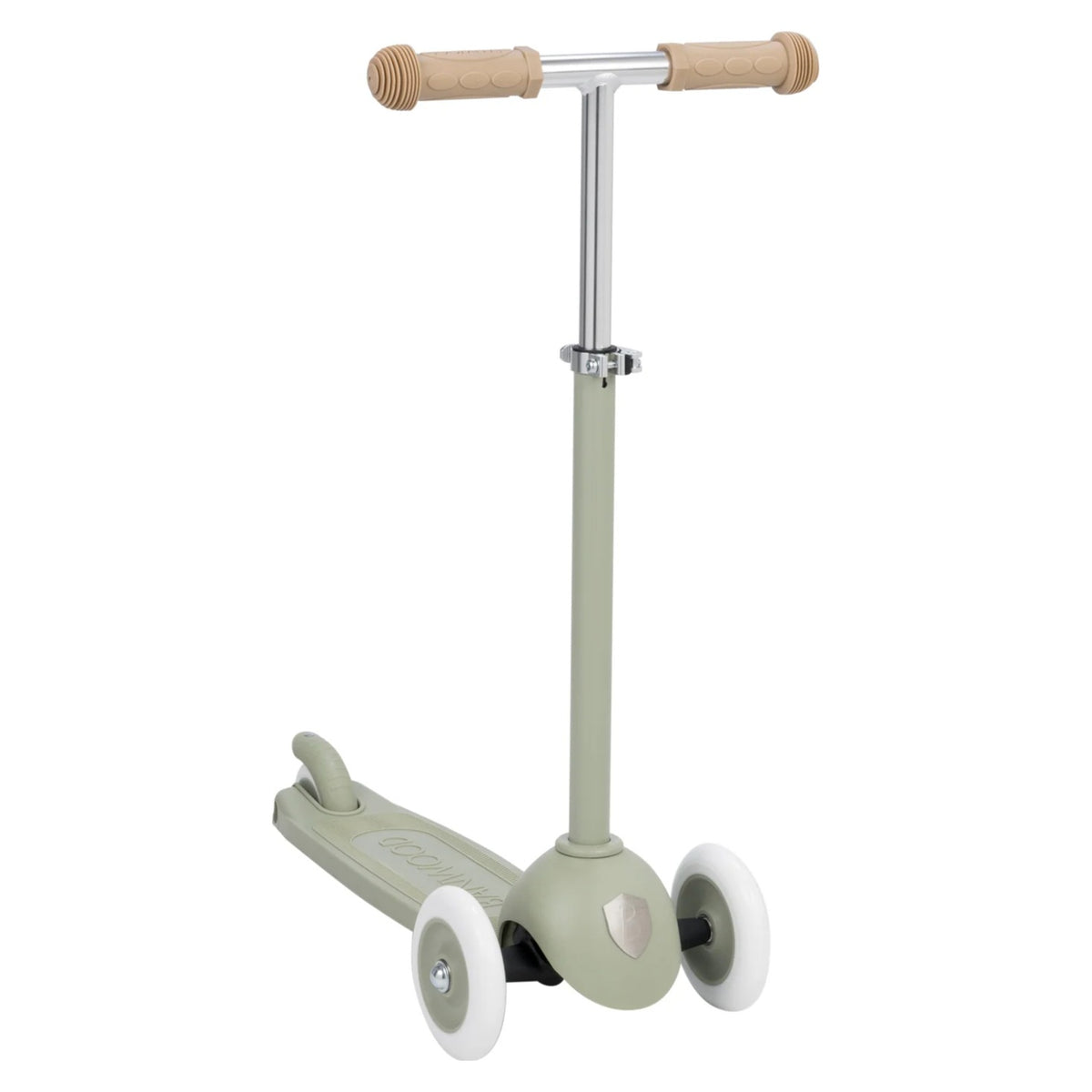 Banwood Eco Scooter Step in Olive op witte achtergrond