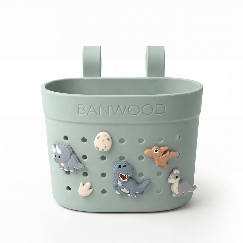 Banwood Fietsmandje Pin & Ride Clay voor gevonden schatten, bij De Gele Flamingo