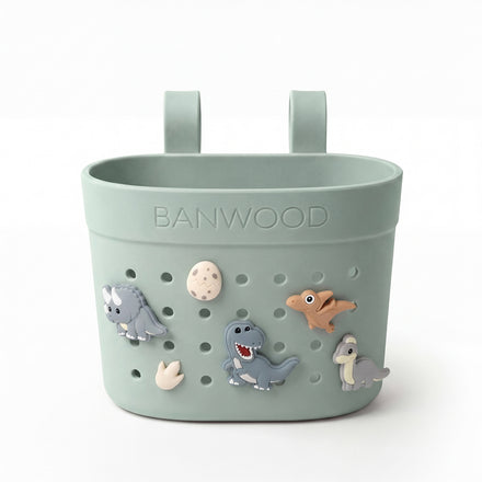 Banwood Fietsmandje Pin & Ride Clay voor gevonden schatten, bij De Gele Flamingo