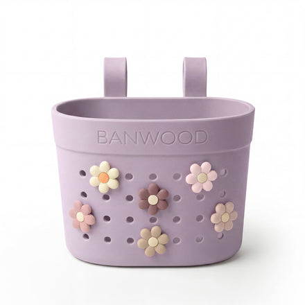 Banwood Fietsmandje Pin & Ride Lavendel, accessoire voor jonge ontdekkers, De Gele Flamingo