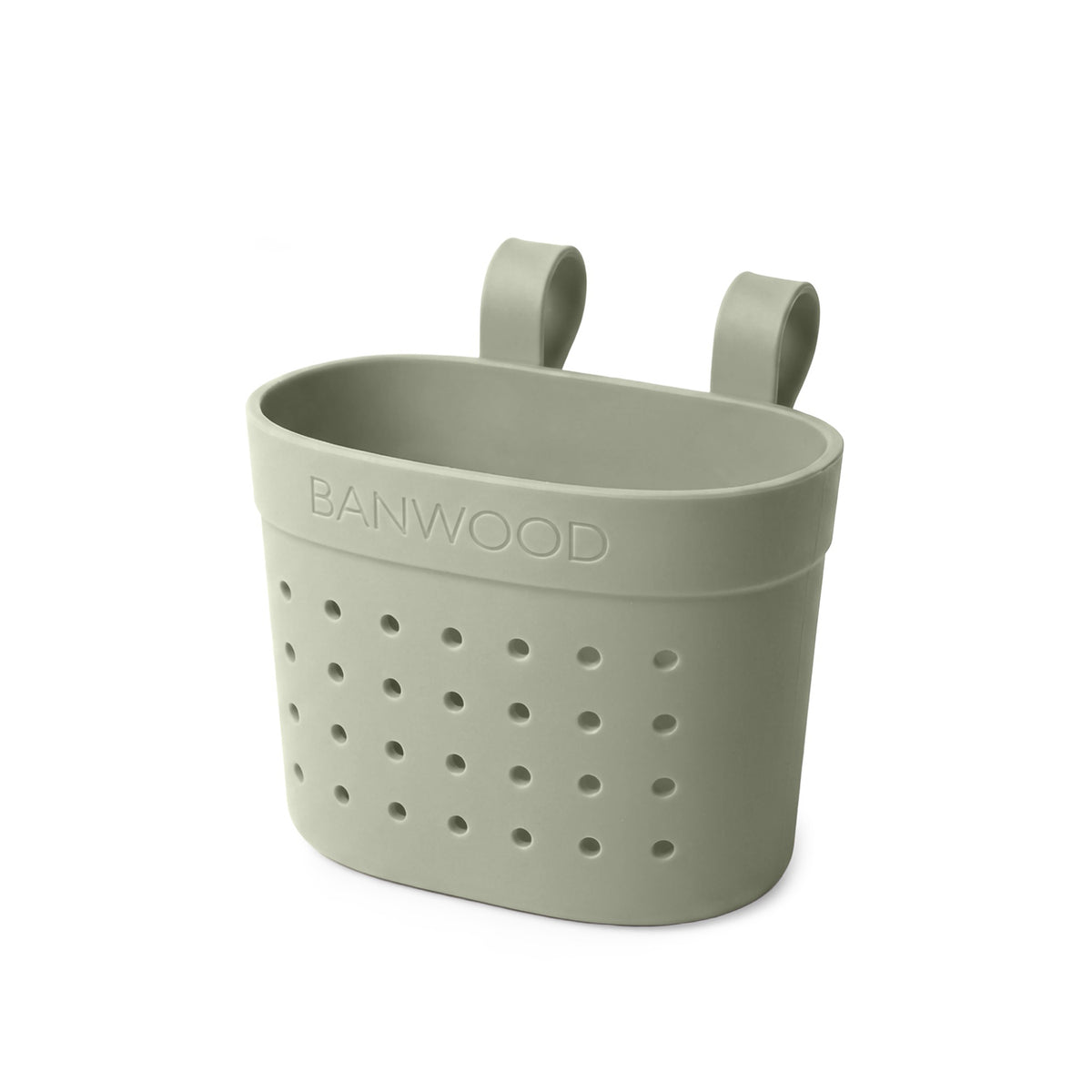 Banwood Fietsmandje Pin & Ride Olive, fietsmandje voor kinderen bij De Gele Flamingo