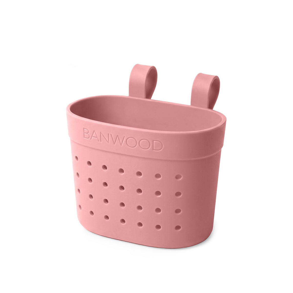 Banwood Fietsmandje Pin & Ride Raspberry, fietsmandje voor kinderen bij De Gele Flamingo