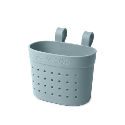 Banwood Fietsmandje Pin & Ride Teal, fietsmandje voor kinderen bij De Gele Flamingo