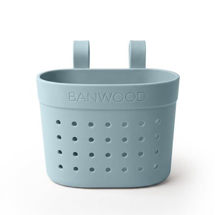 Fietsmandje Pin & Ride Teal van Banwood, gemaakt van gerecycleerd rubber, De Gele Flamingo