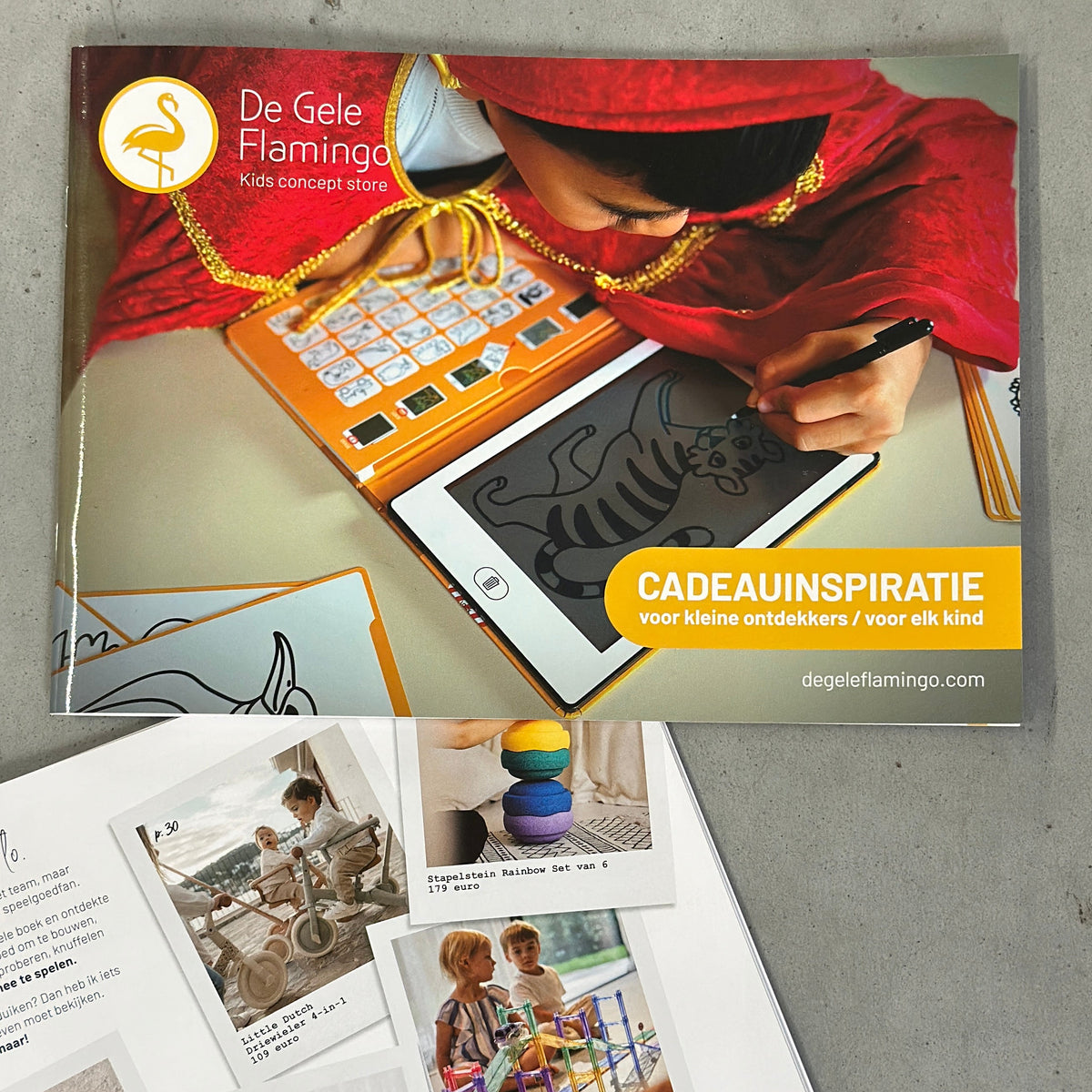 De Gele Flamingo Speelgoedfolder Sinterklaas 2026 | Gratis Aanvragen