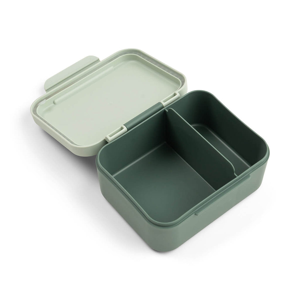 Open snackdoos Tiny Trails Green van Done By Deer met twee vakjes