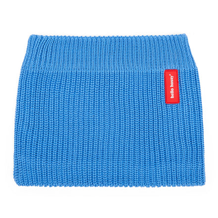 Hello Hossy nekwarmer Cocoon Kingfisher, blauwe gebreide nekwarmer