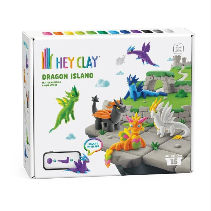 Hey Clay Boetseerklei | Dragon Island (15 potjes)